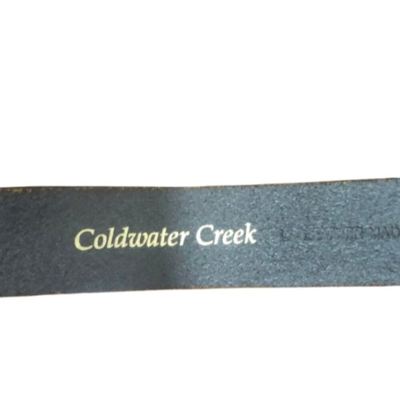 Coldwater Creek Women's Leather Belt, Brown Size L - Picture 7 of 12